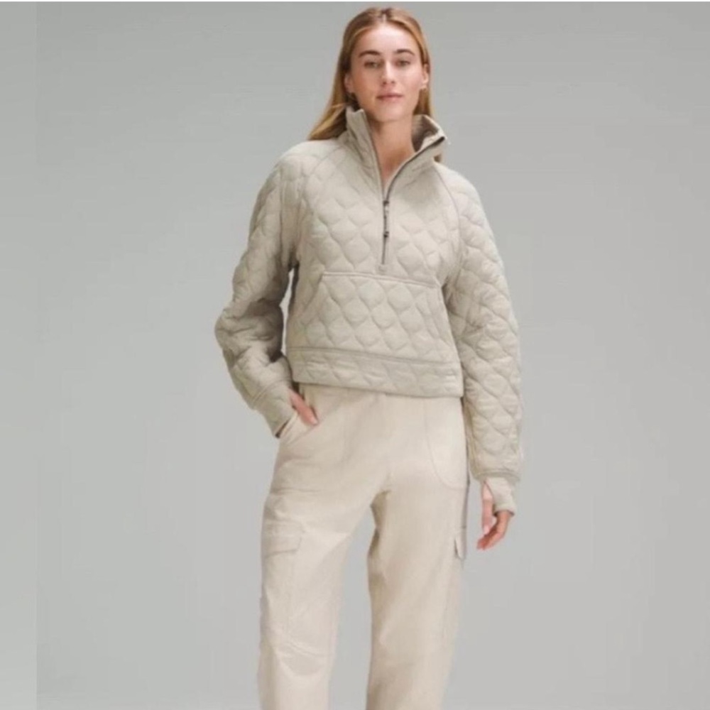 Lululemon SCUBA OVERSIZED QUILTED HALF ZIP